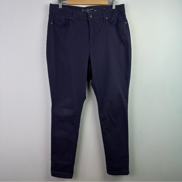 GLORIA Vanderbilt All Around Slimming Effect Curvy Jeans Purple Size 14 - Picture 1 of 7